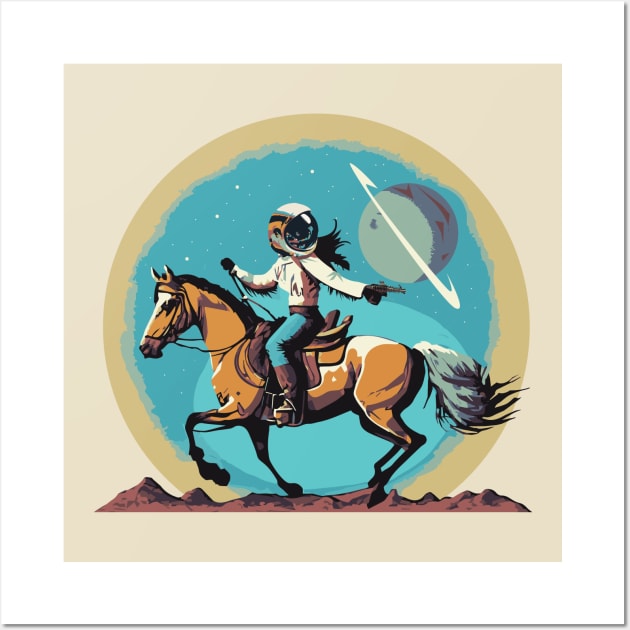 Cosmic Cowgirl Wall Art by Thomas C Park